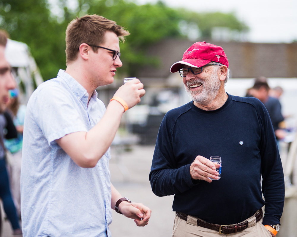 Mt. Pleasant Craft Beer Festival 2018 Mt. Pleasant Craft Beer Festival 2018 in Downtown Mt. Pleasant, Michigan. Two gentlemen enjoying Michigan crafted beer and good conversation.